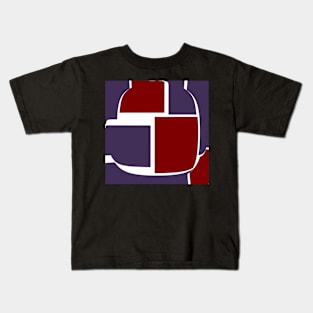 Red, purple and geometric Kids T-Shirt